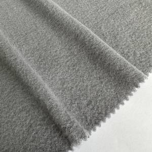 מותאם אישית 95% פוליאסטר 5% ספנדקס אנגורה ריב hacci מוברש סריג 200gsm עבור סוודר, קרדיגן - Product Image 3