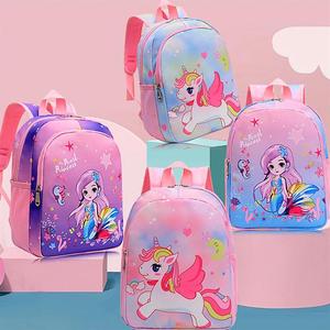 Zaino per bambini con cartoni animati di moda calda per bambini <span class=keywords><strong>Anime</strong></span> con sirena per studenti <span class=keywords><strong>scuola</strong></span> materna - Product Image 2