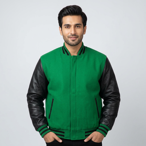 Vestes universitaires pour hommes grandes tailles, vente en gros, vestes universitaires vierges, vestes de baseball Letterman unies pour hommes - Product Image 1