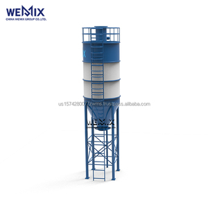 Silo de cemento entero 30T, Silo de cemento de acero al carbono Q235 para planta mezcladora de hormigón - Product Image 1