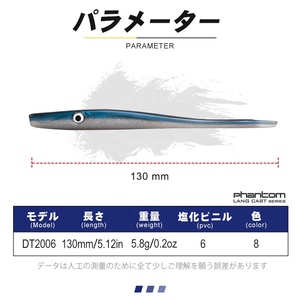 Señuelo de Pesca Personalizado al por Mayor, 130 mm, 5.8 g, de PVC, Simulación de Gusano, Especial para Atraer Carpas y Lubinas, para Pesca de Carpas y Bacalao en Ríos y Arroyos - Product Image 2
