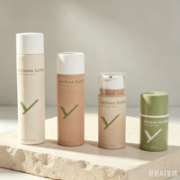 Bouteilles à pompe sans air en plastique PP vides personnalisées avec logo, 50 ml, 100 ml, 150 ml, 200 ml, pour cosmétiques, soins de la peau, lotion, crème, soins personnels