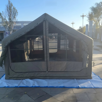 Tente de camping gonflable familiale en promotion, grande ouverture, matériaux Oxford PVC, une chambre, quatre saisons, imperméable, montage rapide