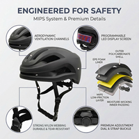 Casque de vélo électrique haut de gamme pour adultes avec écran LED, certifié CE CPSC, pour cyclistes urbains, fabricant de casques de vélo à moule privé