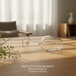 Verre à vin classique moderne et créatif, soufflé à la main, transparent, 410 ml, pour la maison, les fêtes, vente en gros - Product Image 3