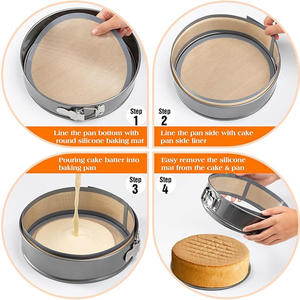 Tapis <span class=keywords><strong>de</strong></span> cuisson en silicone réutilisable <span class=keywords><strong>de</strong></span> qualité alimentaire à prix bas, antiadhésif, facile à nettoyer, accessoires <span class=keywords><strong>de</strong></span> cuisson pour casseroles hollandaises - Product Image 5