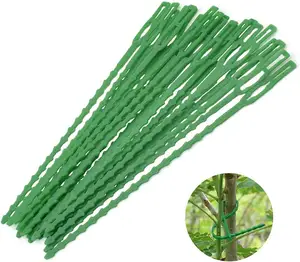 Hot Sale Multi-Use <strong>Rubber</strong> Plant <strong>Tree</strong> <strong>Tie</strong> Garden Adjustable Plant Twist <strong>Ties</strong> for Support Climbing Plants - Product Image 1