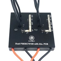 Contrôleur de vitesse Flipsky Dual 75100 avec PCB en aluminium basé sur VESC pour skateboard électrique, scooter, vélo électrique, propulseur sous-marin