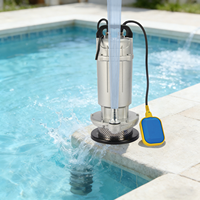 Pompe de drainage monophasée PMQ750 750W 1HP, conception compacte et économe en énergie pour arrosage de jardin, déshydratation, pompe utilitaire, utilisation extérieure