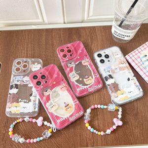 Simpatico cartone animato orso e cani slot per <span class=keywords><strong>foto</strong></span> catena femminile <span class=keywords><strong>cover</strong></span> del telefono per <span class=keywords><strong>iphone</strong></span> 15pro 15promax - Product Image 1