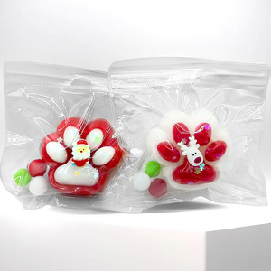 <b>Christmas</b> Cat Paw Squishy Super Soft Slow Rising Squeeze Toy Stress Relief Fidget Toy <b>Christmas</b> <b>Gift</b> <b>for</b> Kids <b>Students</b> - Product Image 2