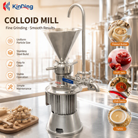Moulin colloïdal agricole en acier inoxydable pour le traitement du beurre de cacahuète, du soja, des beurres de noix, du beurre de fèves de cacao et du beurre de maïs, avec moteur de pompe