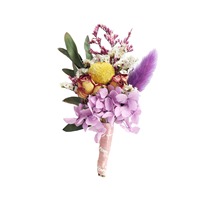 I224 Mini fleurs séchées fleur éternelle Corsage mariée marié robe de soirée de mariage Graduation Corsage décoration