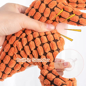 Interactive Movement Pet Toys Eco-Friendly Cartoon Dinosaur Plush Toy Doll Plush Dinosaur Plush Dog <b>Squeaky</b> Toy - Product Image 3