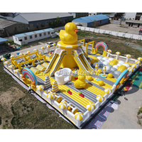 Grand château gonflable commercial pour enfants, aire de jeux gonflable extérieure