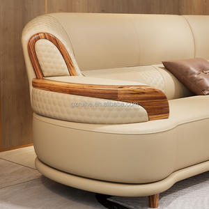 Set di Divani in Pelle di Lusso Moderni, Arredamento per <span class=keywords><strong>Soggiorno</strong></span>, Modulare, Nuovo, Angolare, Colore Personalizzabile, Alta Qualità - Product Image 6