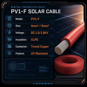 <span class=keywords><strong>สาย</strong></span>เคเบิลโซลาร์เซลล์ PrimePro <span class=keywords><strong>PV1</strong></span>-<span class=keywords><strong>F</strong></span> ขนาด 4 มม.² และ 6 มม.² |   <span class=keywords><strong>สาย</strong></span>ไฟฟ้าโซลาร์เซลล์<span class=keywords><strong>ทน</strong></span>รังสียูวี DC 1.0/1.8kV |   <span class=keywords><strong>สาย</strong></span>เคเบิลโซลาร์ทองแดงเคลือบดีบุกหุ้มฉนวน XLPO - Product Image 2