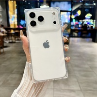Coque de téléphone souple transparente en TPU fluorescente de luxe pour iPhone 17 16 15 14 13 12 11 Pro Max Plus