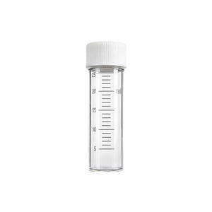 Flacon de culture en plastique Zhuji Medical de 25 ml, bouteille cylindrique graduée pour l'échantillonnage en laboratoire, stockage de réactifs, paquet de 50 pièces - Product Image 4