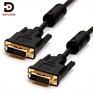 Câble DVI plaqué or DFX 1,8 m 24+1 Dual Link, câble vidéo HD 1080P flexible avec noyaux de ferrite pour moniteur de jeu et carte graphique - Product Image 1
