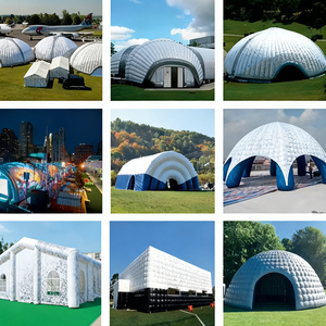 Grand blanc jaune personnalisé 6m 8m 10m 12m 15m Igloo gonflable extérieur étanche et portable tente dôme de fête d'événement - Product Image 6