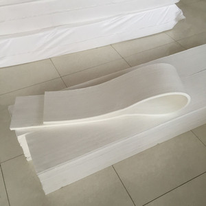 Feltro Industriale Bianco 100% Poliestere per Macchine Tagliatrici in Acciaio, Spessore Variabile, Vendita all'Ingrosso - Product Image 4