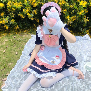 Costume de cosplay Halloween Coffee <span class=keywords><strong>Maid</strong></span>, tablier japonais kawaii, robe de princesse rose, uniforme d'écolière, anime, dessin animé, <span class=keywords><strong>COS</strong></span>, 2022 - Product Image 5