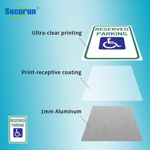لافتة مخصصة لركن السيارات المخصصة لذوي الاحتياجات الخاصة وفقًا لمعايير ADA، لوحة إشارات مرورية من الألومنيوم - Product Image 2