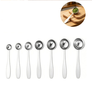 DF23 Water Drop Handle 5ML 304 Stainless Steel <b>Measuring</b> <b>Spoon</b> 2.5ML Multi-size Baking <b>Measuring</b> <b>Spoons</b> - Product Image 5