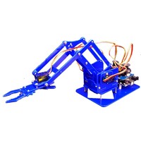 Yixingmicro 4-DoF Robot Arm Kit Léger DIY Bras Mécanique avec SG90 Servo et pour Arduino pour UNO R3 pour Education & Maker