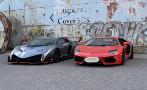 Kit carrosserie pour <span class=keywords><strong>Lamborghini</strong></span> <span class=keywords><strong>Aventador</strong></span> LP700, mise à niveau style Veneno, pare-chocs avant, capot et diffuseur arrière en fibre de carbone semi-complète. - Product Image 6