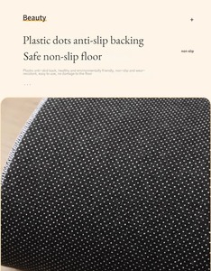 พรมขนแคชเมียร์เทียมนุ่มและหรูหราสบายซักได้ไม่ไหลพรมกันลื่นสำหรับห้องนั่งเล่นห้องนอนรับประทานอาหาร - Product Image 4