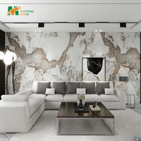 Meubles de luxe, plateau de table en marbre, panneau mural moderne, dalles de marbre de luxe pour la construction