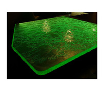 Écran en verre à LED Cloison murale décorative Serre solaire solide Bâtiment industriel Mur-rideau pare-balles pour éclairage