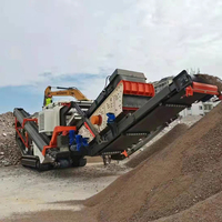 Concasseur mobile à chenilles avec commande PLC et moteur AC pour le recyclage des déchets de construction et du béton, capacité de 250-500 t/h