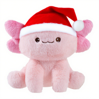 Nouveaux designs de cadeaux de Noël, peluches en peluche, jouet anti-stress Axolotl, jouet pour enfants fait sur mesure, adorable peluche Axolotl