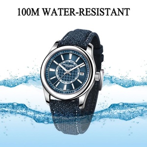 Montre mécanique PAGANI DESIGN NH35 automatique de luxe pour homme, en acier inoxydable, 40 mm, 10 bars de résistance à l'eau, bracelet en cuir - Product Image 6