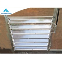 Panneaux manuels latéraux de fenêtres de persienne de verre en aluminium de serre de nouveau style pour la ventilation de serre