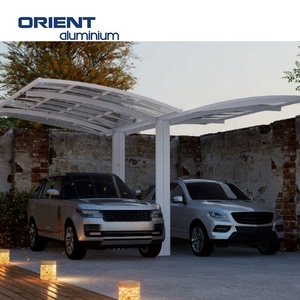 Pare-<span class=keywords><strong>soleil</strong></span> moderne de luxe COMMERCIAL en métal fermé deux poteaux en alliage d'aluminium auvents de carport Carports FRAME Carport attaché - Product Image 3