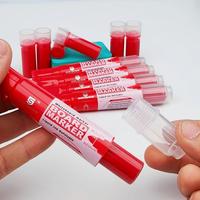 Marqueurs effaçables à sec écologiques et rechargeables, faible odeur, stylo pour tableau blanc effaçable, lot de 4 couleurs avec pointe moyenne pour l'éducation