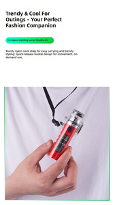 Dericsson Hot Sale Outdoor <b>Lighter</b> Waterproof Transparent Shell Type-C Rechargeable 3-in-1 <b>Lighter</b> with Compass & Flashlight - Product Image 5