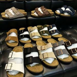 Sandalias <span class=keywords><strong>Birkenstock</strong></span> Arizona de Gamuza con Plataforma Acolchada de Piel Vacuna, Estampadas, Tipo Mocasín, Antideslizantes con Suela de <span class=keywords><strong>Goma</strong></span> - Product Image 5