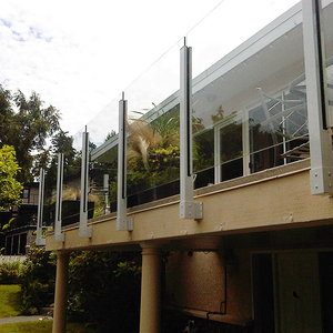 Balustrade de barres <span class=keywords><strong>en</strong></span> <span class=keywords><strong>verre</strong></span> trempé, balustrade de <span class=keywords><strong>terrasse</strong></span>, 12MM, à promotion - Product Image 3
