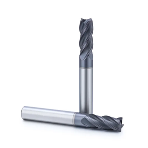OEM 4-Flute <strong>Tungsten</strong> Steel <strong>End</strong> <strong>Mill</strong> Cutter Rigid 60 Hardness CNC Controlled 10mm Shank Diameters 10mm Coated Shank ODM - Product Image 4