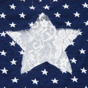 Vestido de verano con estampado de estrellas azules, Gingham rojo del 4 de <span class=keywords><strong>julio</strong></span>, <span class=keywords><strong>Boutique</strong></span> para niñas - Product Image 4