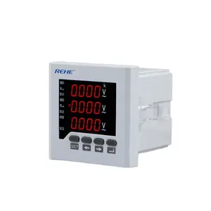 three phase digital voltage meter can be set wattmeter electrical instruments volt meter digital meters