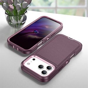 เคสโทรศัพท์กันกระแทก 3 in 1 สำหรับ iPhone 16 17 Pro Max Plus วัสดุ TPU PC รุ่น Armor Robot หลายสี - Product Image 6