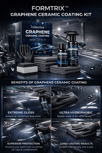 Kit de revêtement céramique au graphène FORMTRIX, spray de préparation pour la protection de la peinture infusé au graphène, ultra brillant, super hydrophobe, épaisseur 60 µm, pour voitures - Product Image 4
