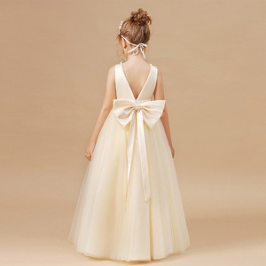HP Luxury Princess <b>Dress</b> Kids Tulle Tutu Flower Girl Gown Children Piano Performance Clothing High-End Stage Event <b>Party</b> Wear - Product Image 2