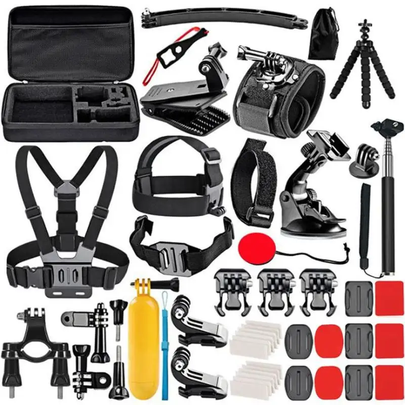 Wholesale 50 in 1 Camera Accessories Kit Sport Action Camera Accessory Set For 8 7 6 5 For SJ4000 SJ5000
